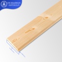 CCA Beams ไไม้ฝาสน รางลิ้น ร่องวี 1'' × 6'' × 3 เมตร (18มม.×145มม.×3ม.)