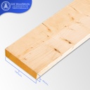 Timber S4S ไม้สนแปรรูป 2'' × 8'' × 6 เมตร (45มม.×195มม.×6ม.)