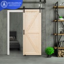 Pine Door ประตูไม้สนรัสเซีย บานทึบ โรงนา 900มม. x 2000มม. x 40(30)มม.